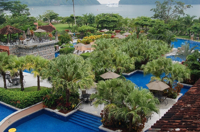 The grounds of the Los Suenos Marriott Ocean and Golf Resort
